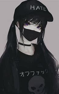 Image result for Dark Anime Girl Hoodie Sad