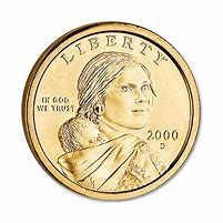 Image result for 2000 Sacagawea Dollar Coin Worth Colored
