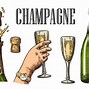Image result for Champagne Cartoon Black and White