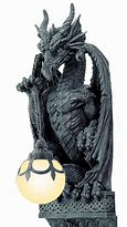 Image result for Carved Tree Goth Lamp Dragon