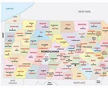 Image result for Geographic Map of Pennsylvania