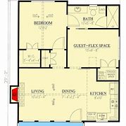 Image result for 1 Story 2 Bedroom House Plans