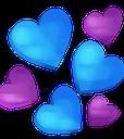 Image result for Purple Blue Heart Emoji