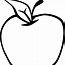 Image result for Apple with No Leaf Black and White Clip Art