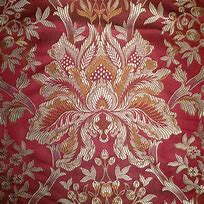Image result for Red and Gold Damask Fabric