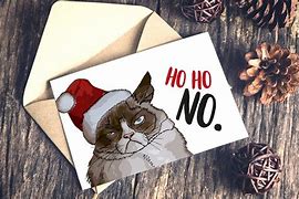 Image result for Grumpy Cat Christmas Cards