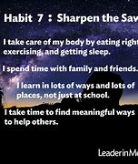 Image result for Covey Habit 7 Sharpen the Saw