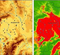 Image result for Climate Map of Kosovo