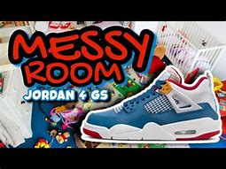 Image result for Messy Room Jordan 4S On Feet