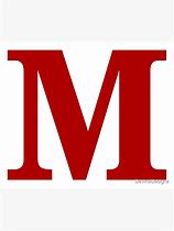 Image result for Red Letter M with Design
