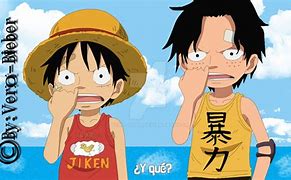 Image result for Kid Luffy and Ace