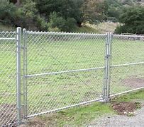Image result for Chain Link Fence Driveway Gates