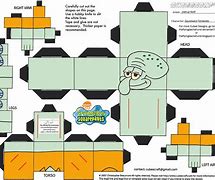Image result for Spongebob SquarePants Papercraft Squidward