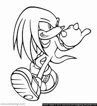 Image result for Knuckles Hedgehog Coloring Pages