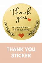 Image result for Small Business Thank You Stickers