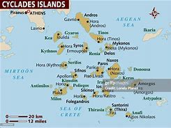Image result for Cyclades Islands List