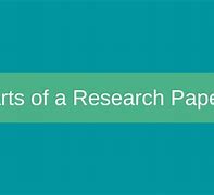 Image result for Research Paper Parts