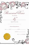 Image result for Certificate for Renewal of Wedding Vows Free