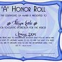 Image result for Honor Roll Certificate Template
