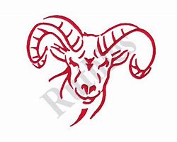 Image result for Ram Horns Machine Embroidery Design