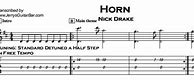 Image result for Nick Drake Horn Sheet Music