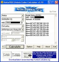 Image result for NokiaFREE Unlock Codes Calculator