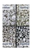Image result for Color Sterling Silver Vs. Gray