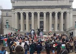 Image result for columbia university protest outside agitators news