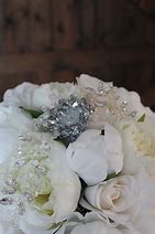 Image result for Silk Wedding Bouquets with Bling