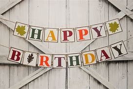 Image result for Autumn Birthday Banner