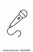 Image result for Outline of a Microphone