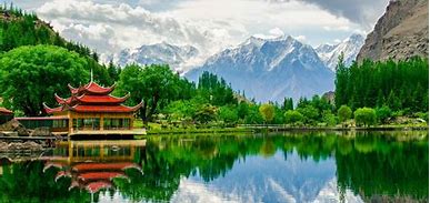 Image result for Wooden Cabin in Northern Pakistan