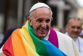 Image result for Rainbow Pope Hat