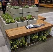 Image result for Patio Block Bench