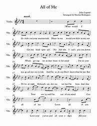Image result for All of Me John Legend Violin Sheet Music