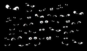 Image result for Cartoon Dark Room Eyes