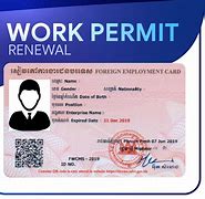 Image result for Work Permit Card Back Us