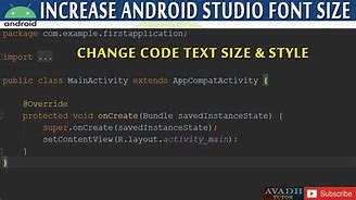 Image result for How to Increase Text Size in Android Studio