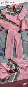 Image result for Little Girl Hoodie Sweat Skirt Suit