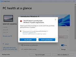 Image result for Run PC Health Check