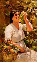 Image result for Pope Eating Grapes Painting