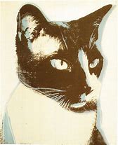 Image result for Andy Warhol Pop Art Cat