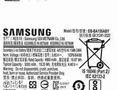 Image result for Back of Samsung A15 Battery