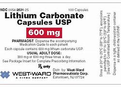 Image result for Lithium 600 Mg