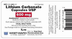 Image result for Lithium 600 Mg