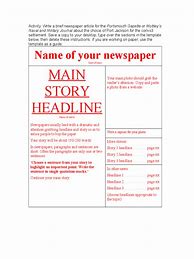 Image result for Editable Newspaper Template PDF
