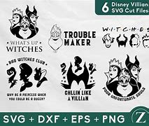 Image result for Disney Villains SVG