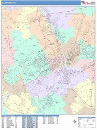 Image result for Map of Allentown PA Area
