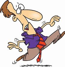 Image result for Cartoon Person Running Away Scared