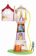 Image result for Disney Princess Rapunzel Tower Small Dolls